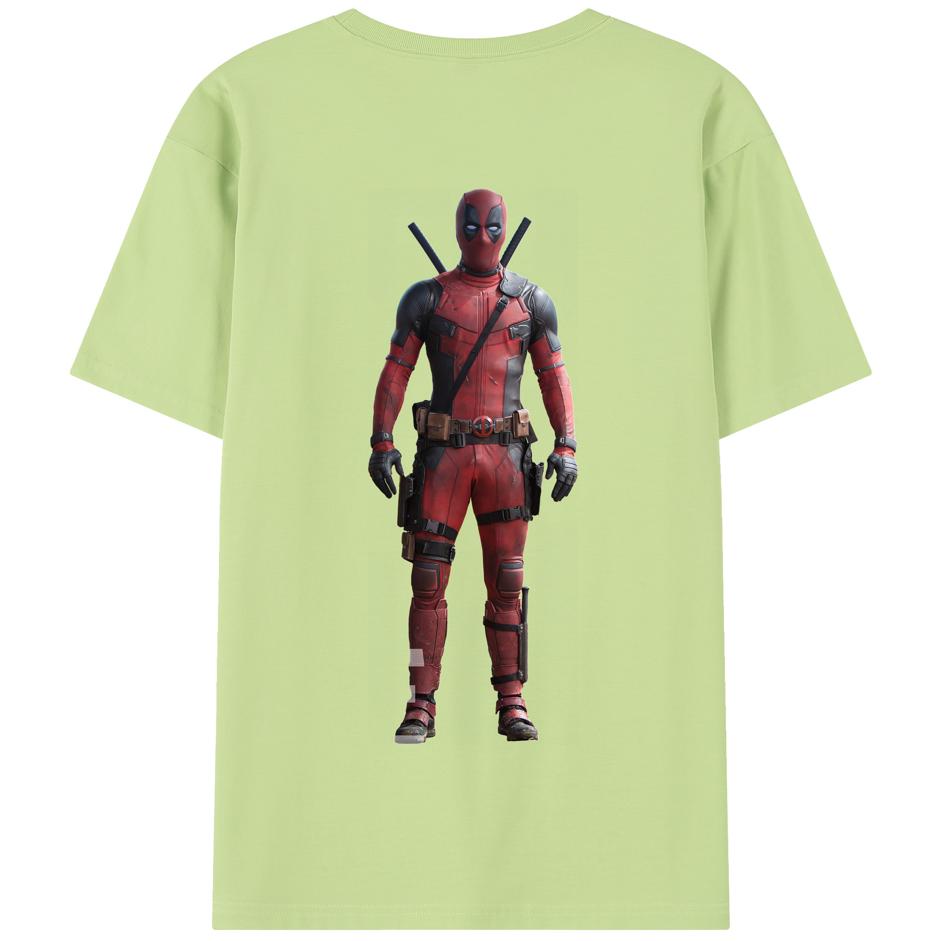 （画像用） Deadpool デッドプール 綿100％半袖Tシャツ（背面プリント）